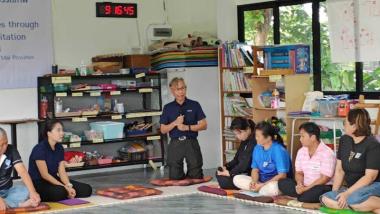 Picture 1: Mr. Somchai Rungsilp participated as a resource person of DBF activities to promote Family and Community-Based Inclusive Development. 