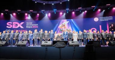 Participants pose for a group photo at the Social Development Expo 2026 under the Theme “Co-Creating a Better Society”.